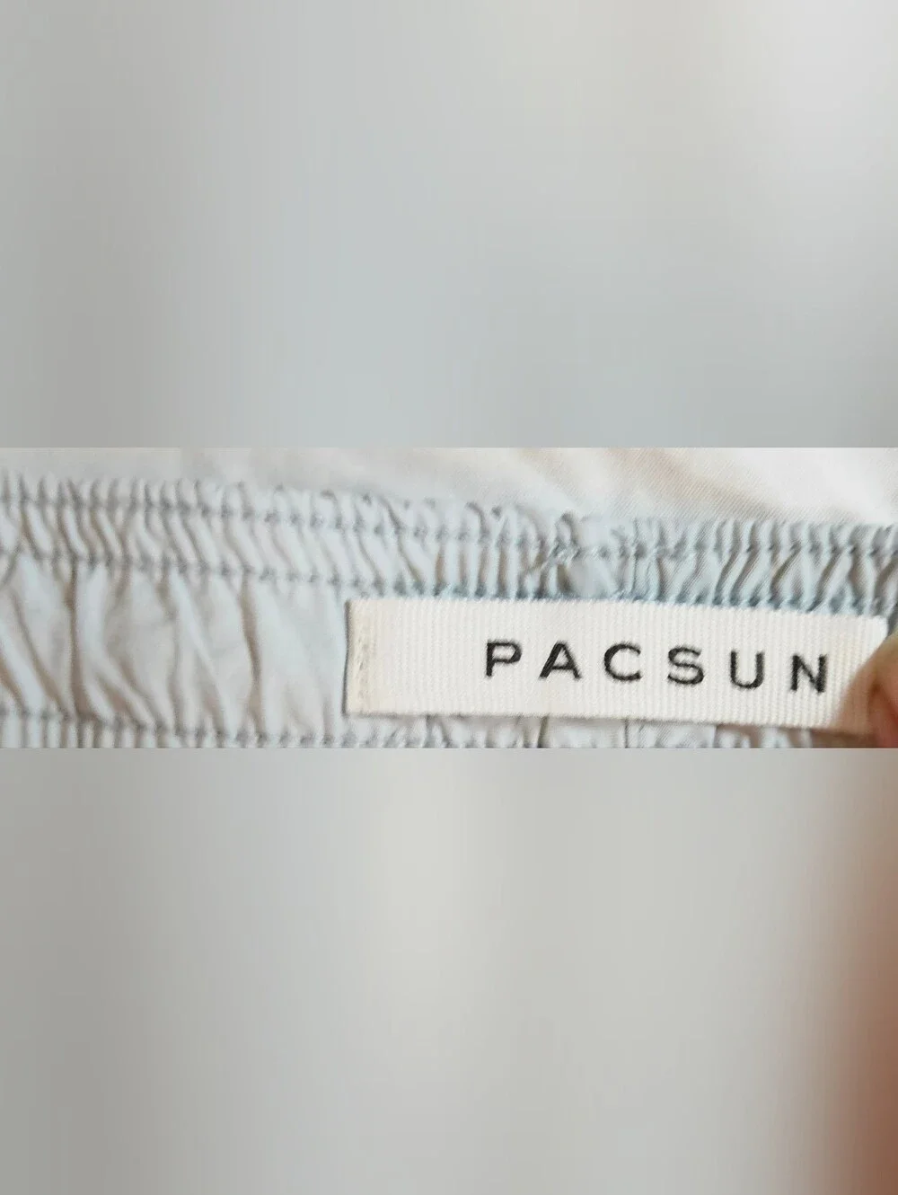 Pacsun Mens Light Blue Elastic Waist Side Pockets Swim Trunks Size Small